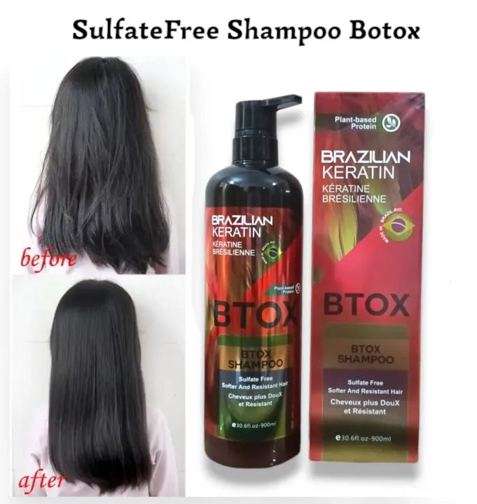 Brazilian Keratin Botox Shampoo Sulfate Free - 900ml - Buy Online in Pakistan at Cosmia.pk