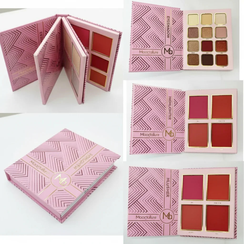 Mocallure 3 in 1 Mini Palette Notebook Eyeshadow, Highlighter & Blusher - Buy Online in Pakistan at Cosmia.pk