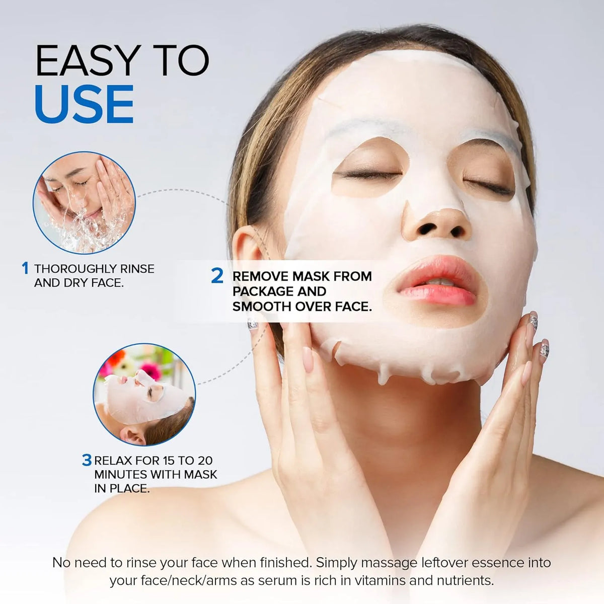Haokali Fruits Gelato Remove Acne Cucumber Sheet Mask - 10 PCS - Buy Online in Pakistan at Cosmia.pk