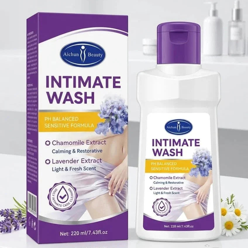 Aichun Beauty Intimate Wash with Chamomile & Lavender Extract – 220ml - Buy Online in Pakistan at Cosmia.pk