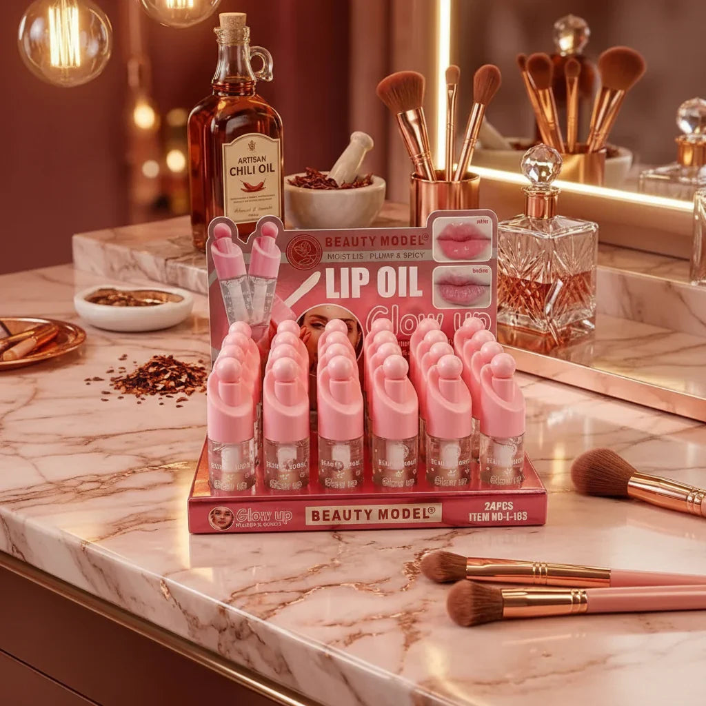Beauty Model Glow up lip plum & spicy Lip oil - Buy Online in Pakistan at Cosmia.pk