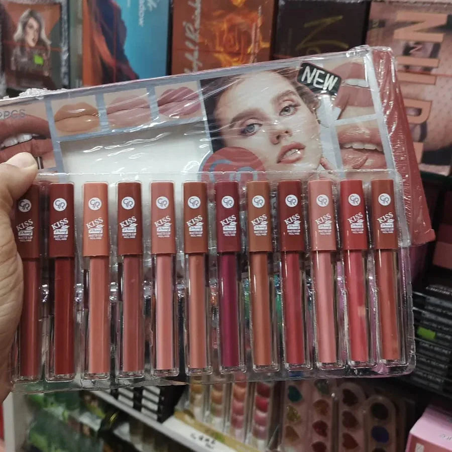 GR Kiss Matte Long Lasting Lip Glosses - 12 Pcs Set - Buy Online in Pakistan at Cosmia.pk