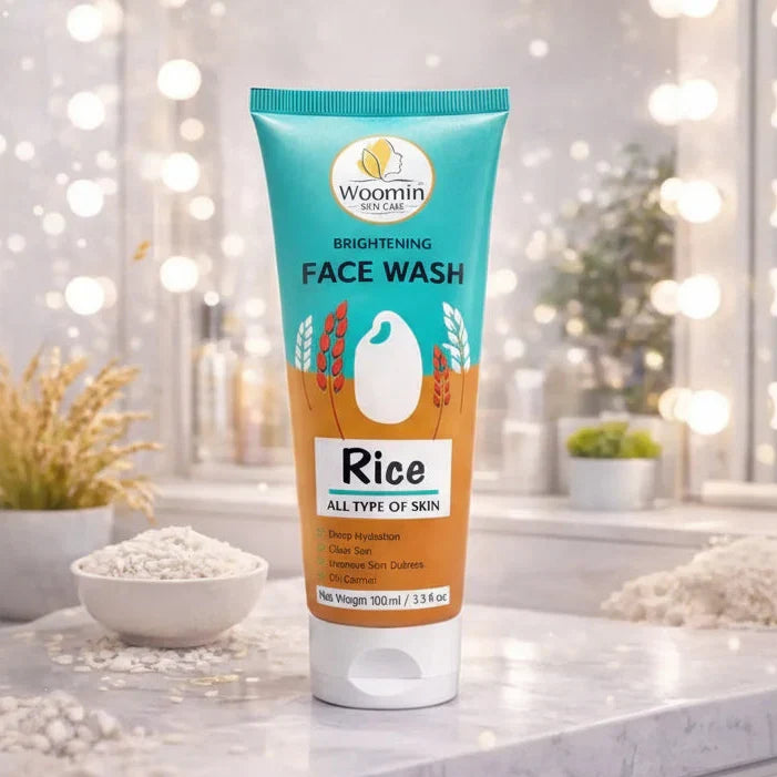 Woomin Skin Care Rice Brightening Face Wash-100ml - Buy Online in Pakistan at Cosmia.pk
