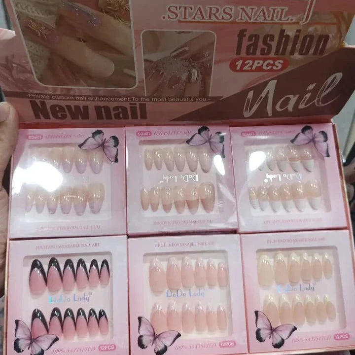 Dodo Lady Fashion Star Nail - 12Pcs - Buy Online in Pakistan at Cosmia.pk