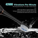 USB Rechargeable Ultrasonic Tooth Brush with 4 Brush Heads - Buy Online in Pakistan at Cosmia.pk