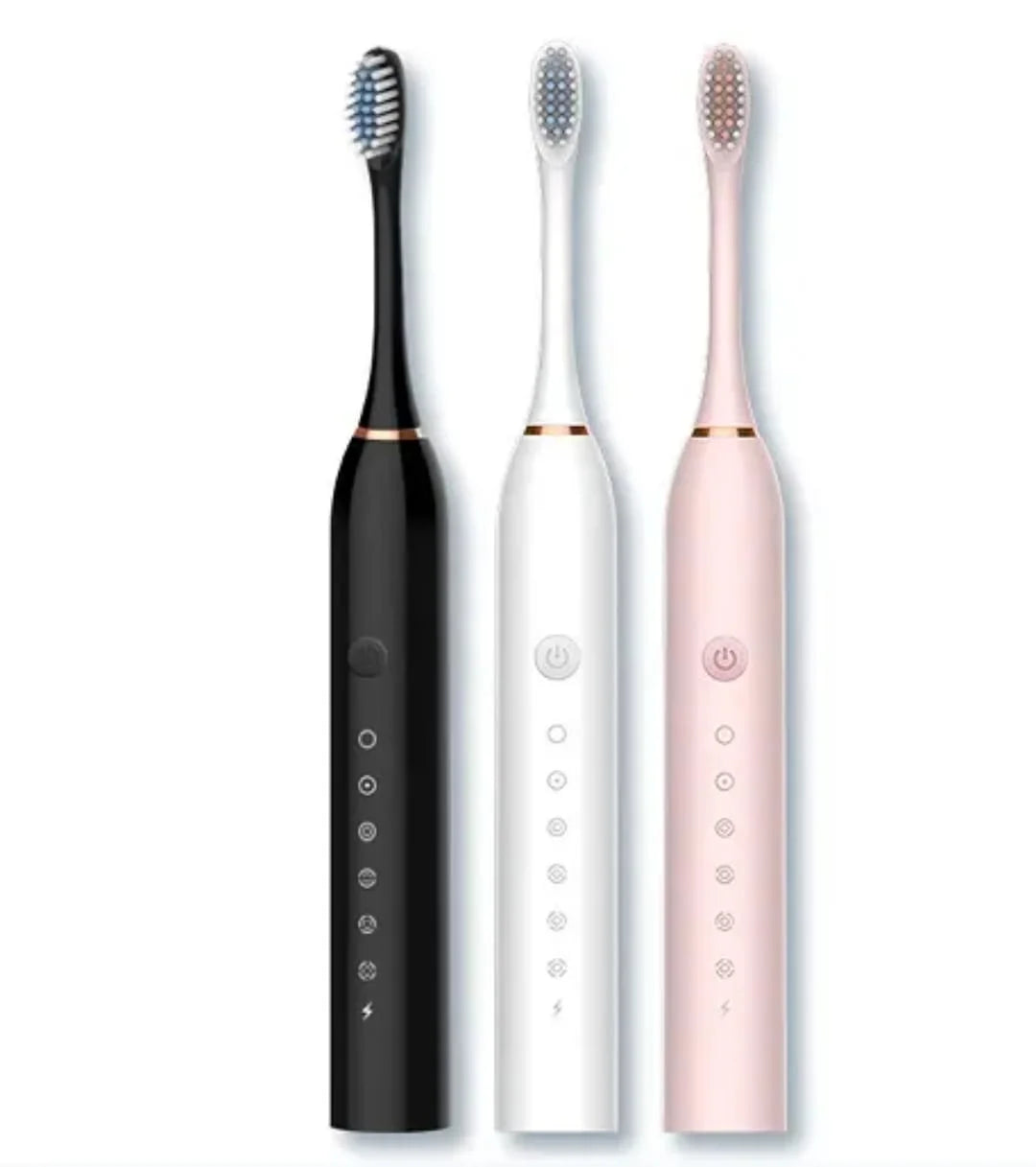 USB Rechargeable Ultrasonic Tooth Brush with 4 Brush Heads - Buy Online in Pakistan at Cosmia.pk