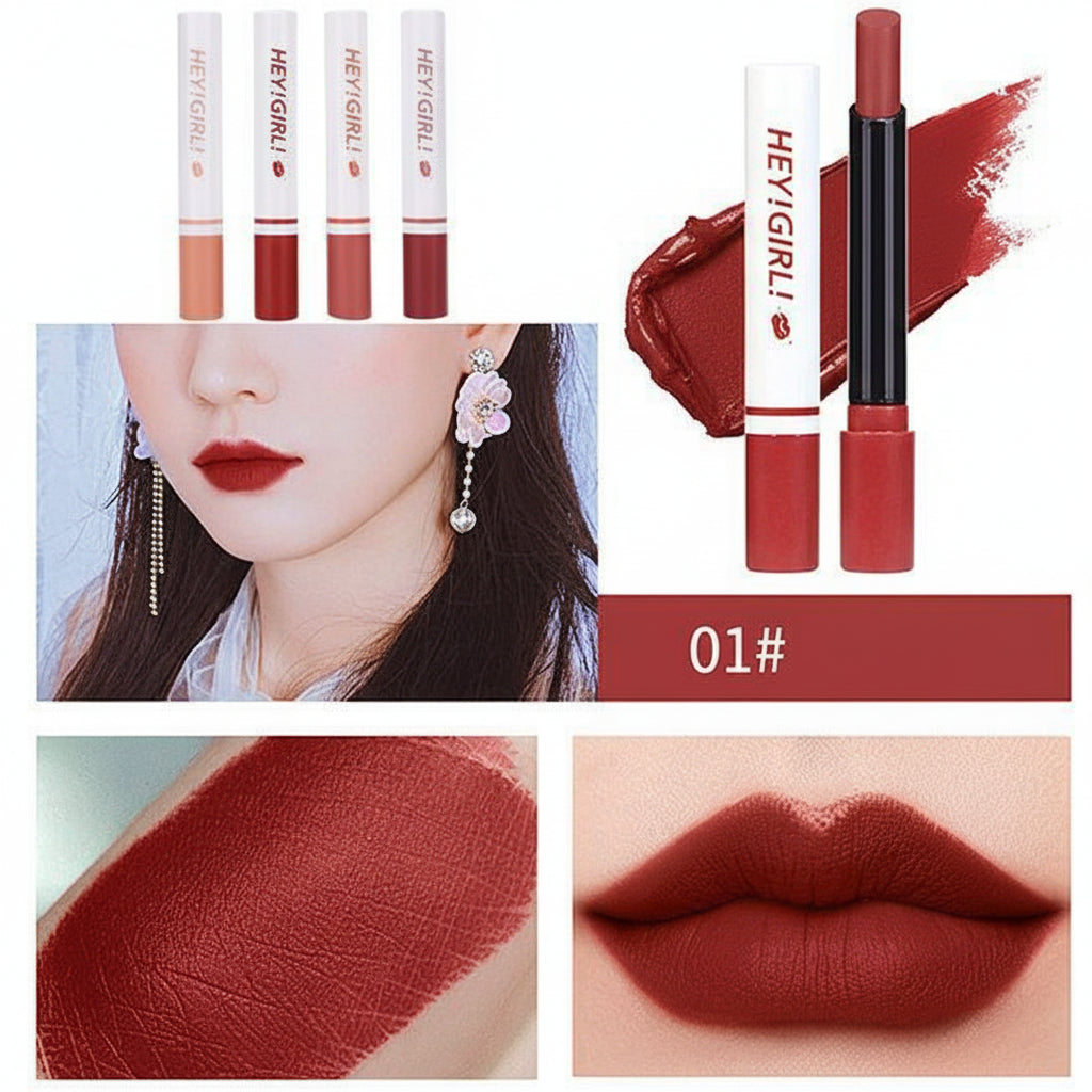 Heng Fang Hey Girl Velvet Matte Lipsticks - Pack Of 4 - Buy Online in Pakistan at Cosmia.pk