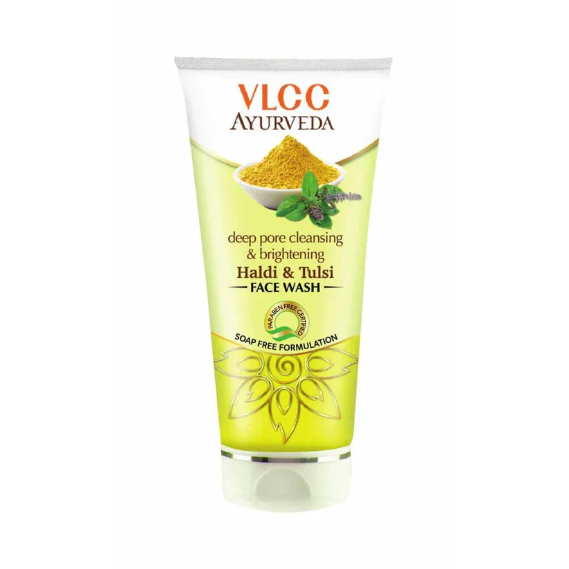VLCC Deep Pore Cleansing & Brightening Haldi & Tulsi Face Wash - 150ml - Buy Online in Pakistan at Cosmia.pk