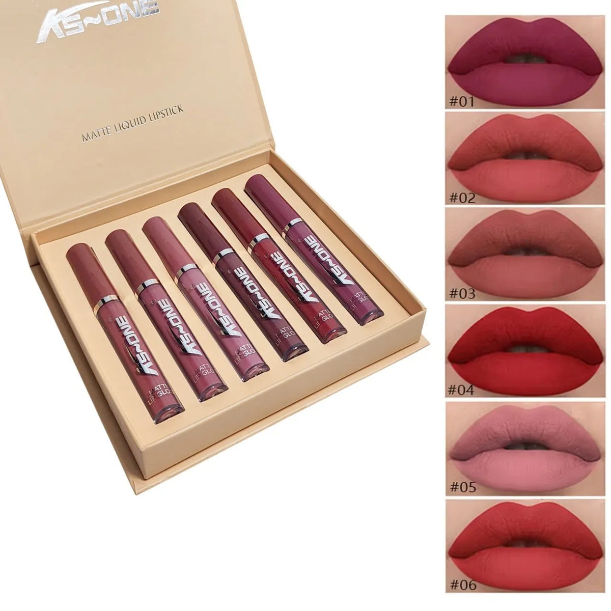 Ks One Matte Lipgloss 6pcs - Buy Online in Pakistan at Cosmia.pk