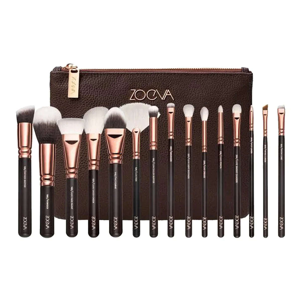 Zoeva Makeup Brushes With Pouch - 15Pcs - Buy Online in Pakistan at Cosmia.pk