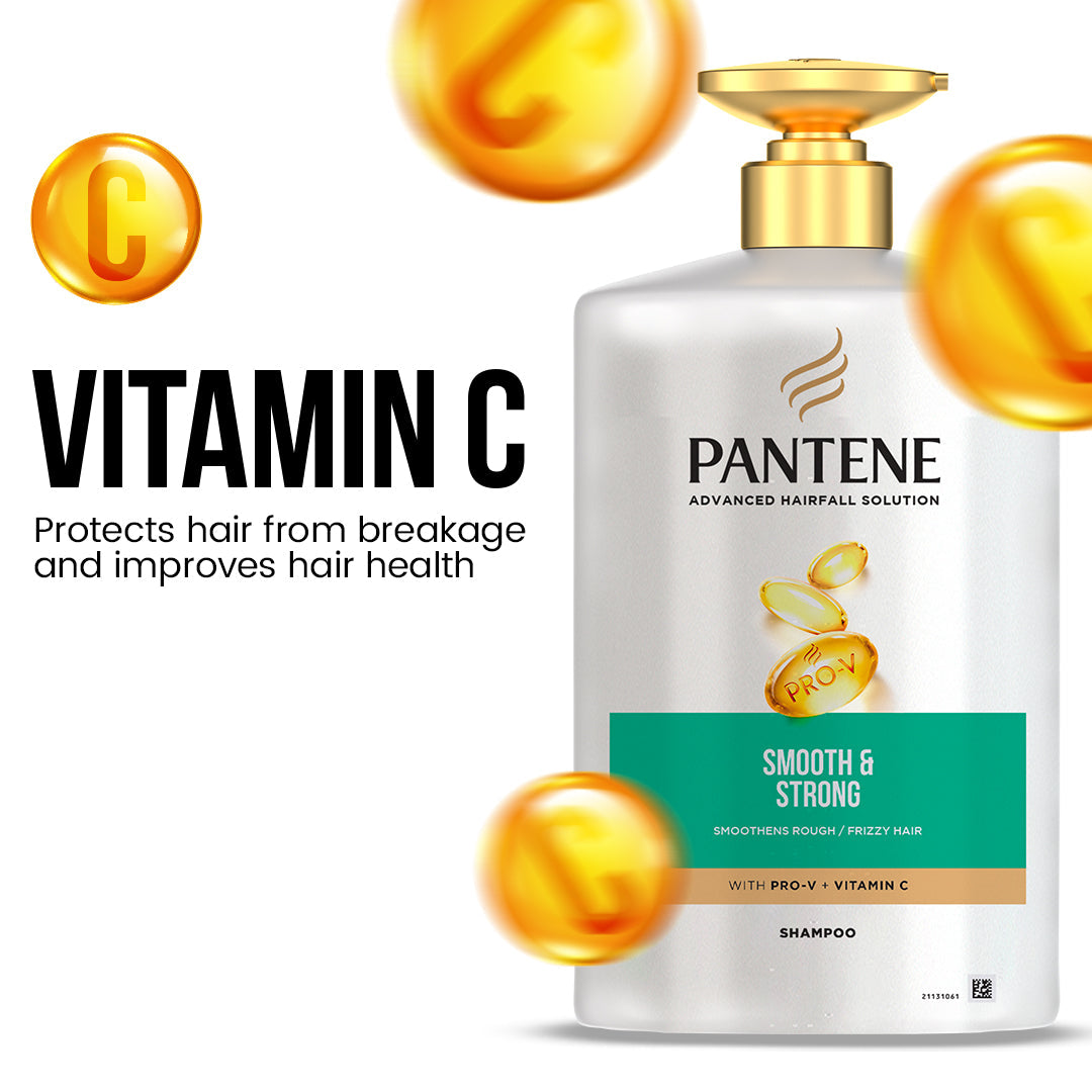 Pantene Smooth & Strong Shampoo 1000ml - Buy Online in Pakistan at Cosmia.pk