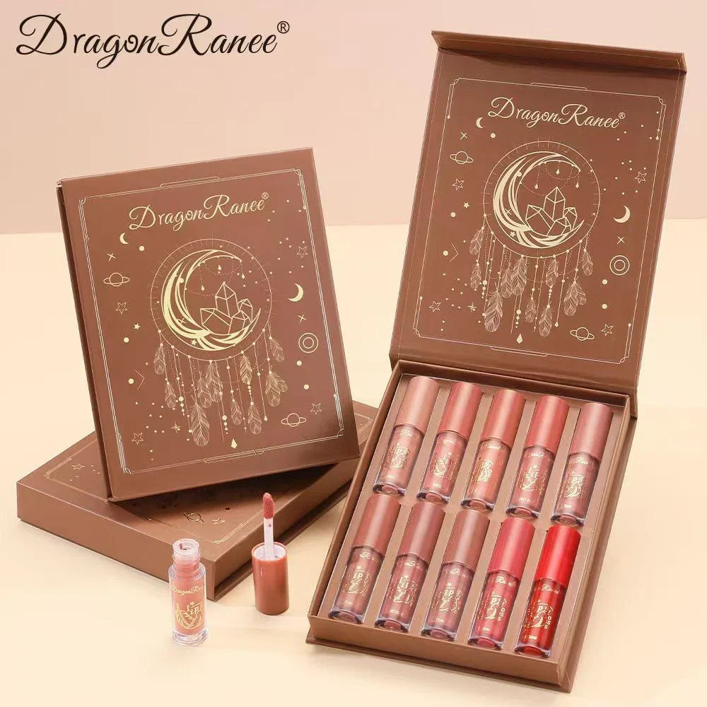 Dragon Ranee Cherry Matte Lip Gloss – 10 Pcs Set - Buy Online in Pakistan at Cosmia.pk