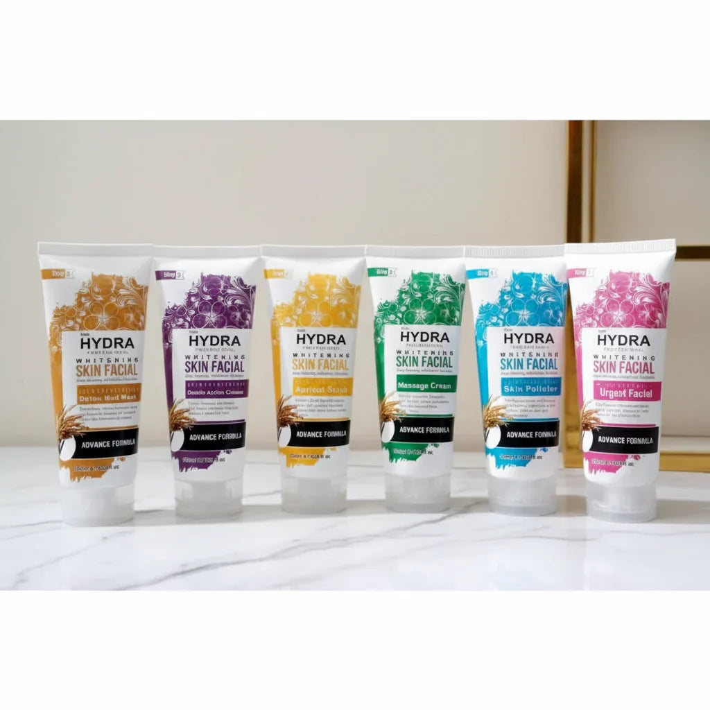 New Hydra Professional Whitening Skin Facial - 200ml Each - Buy Online in Pakistan at Cosmia.pk