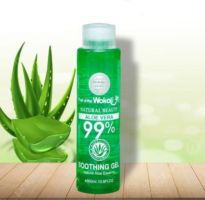 Wokali Natural Beauty Aloe Vera Soothing Gel 99% - Buy Online in Pakistan at Cosmia.pk