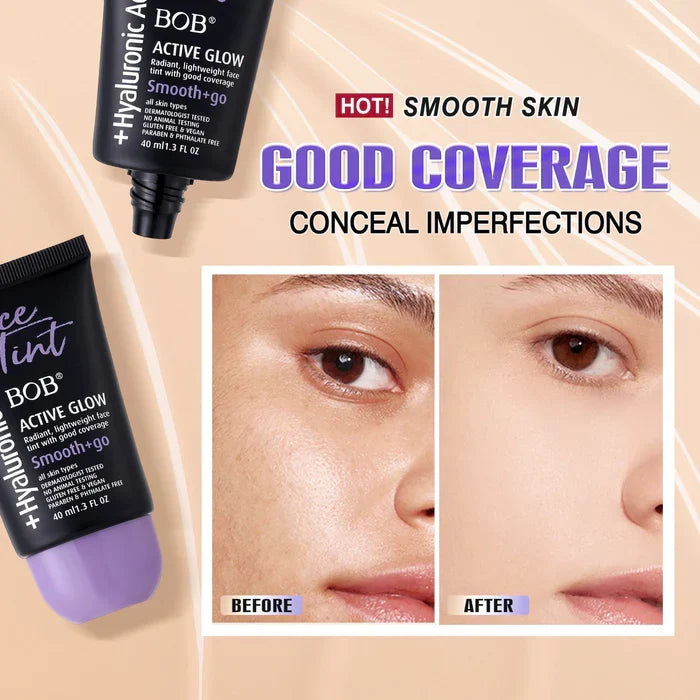BOB Hyaluronic Acid Active Glow Face Foundation – 40ml - Buy Online in Pakistan at Cosmia.pk