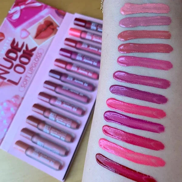 3Q Beauty Matte Velvet Lip Gloss Set of 12 - Buy Online in Pakistan at Cosmia.pk
