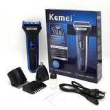 3 In 1 KEMEI KM-6332 Rechargeable Electric Shaver & Trimmer - Buy Online in Pakistan at Cosmia.pk