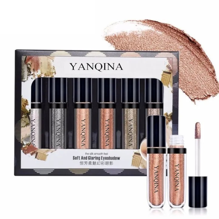 YANQINA 1Set 6 Colors Liquid Eye Shadow - Buy Online in Pakistan at Cosmia.pk