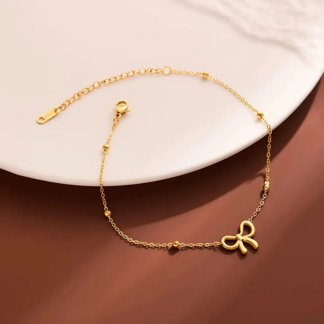 Stainless Steel Bow Bracelet - Buy Online in Pakistan at Cosmia.pk