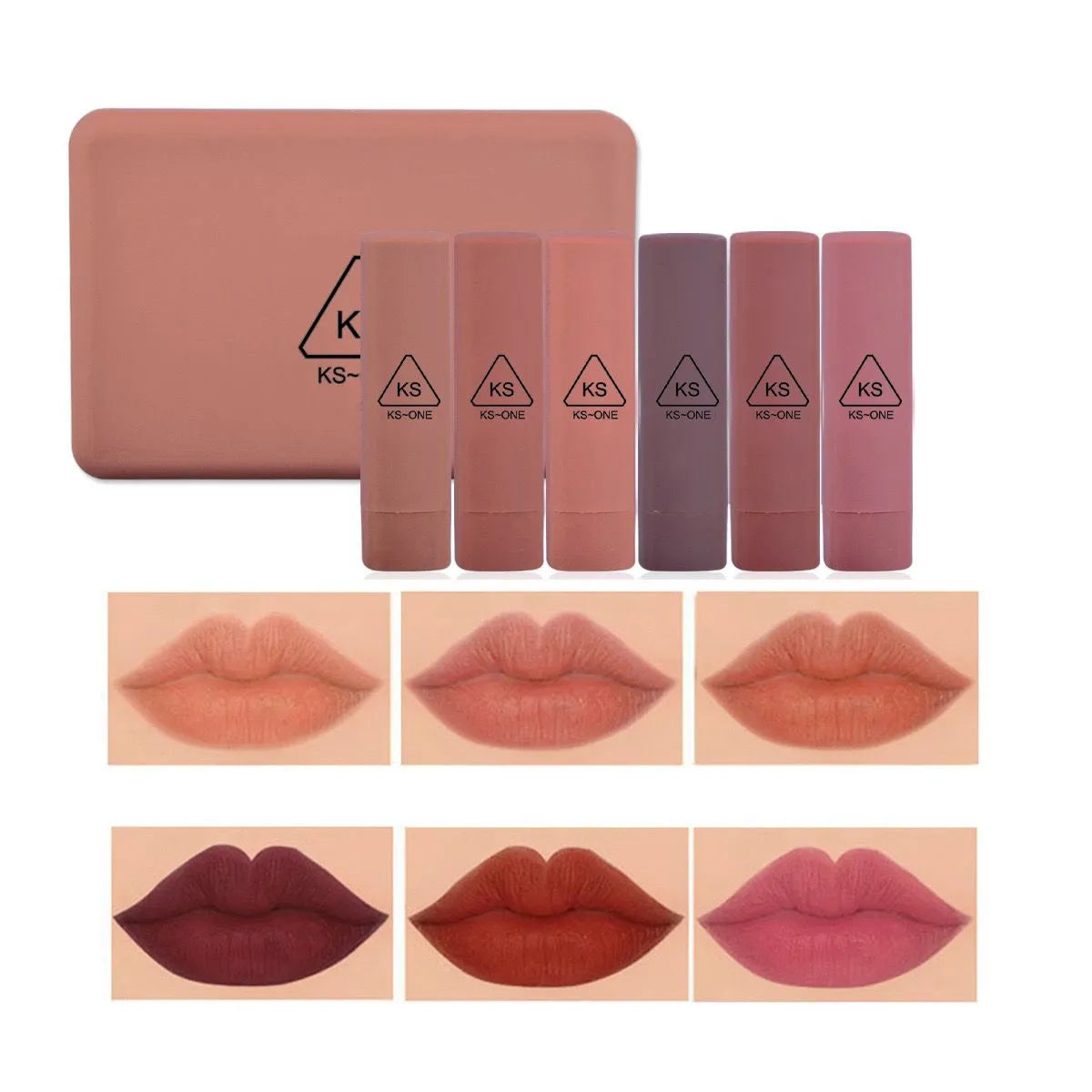 KS One 6 Pcs Mini Lipstick Set - Buy Online in Pakistan at Cosmia.pk
