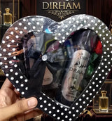 Heart Shape Gift Pack 2 Pcs Perfume 35ml + 200ml Body Spray Set - Buy Online in Pakistan at Cosmia.pk