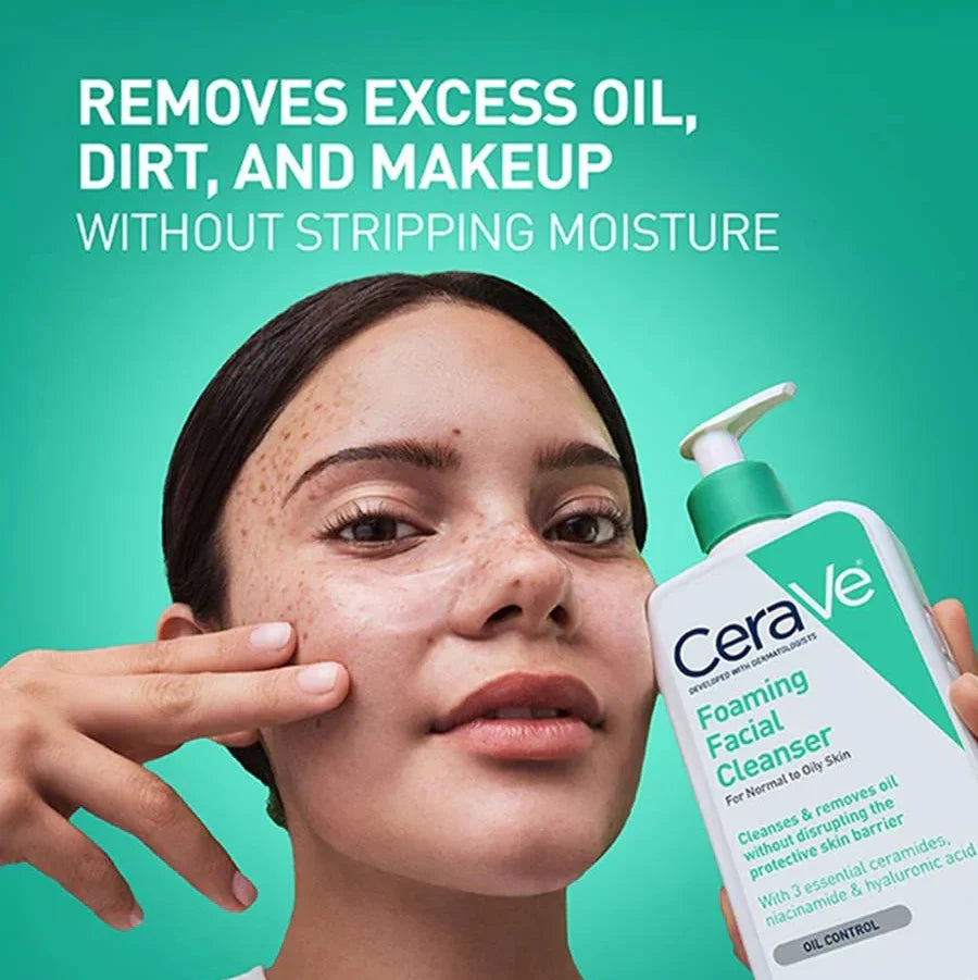 Cerave Foaming Facial Cleanser - 473ml - Buy Online in Pakistan at Cosmia.pk