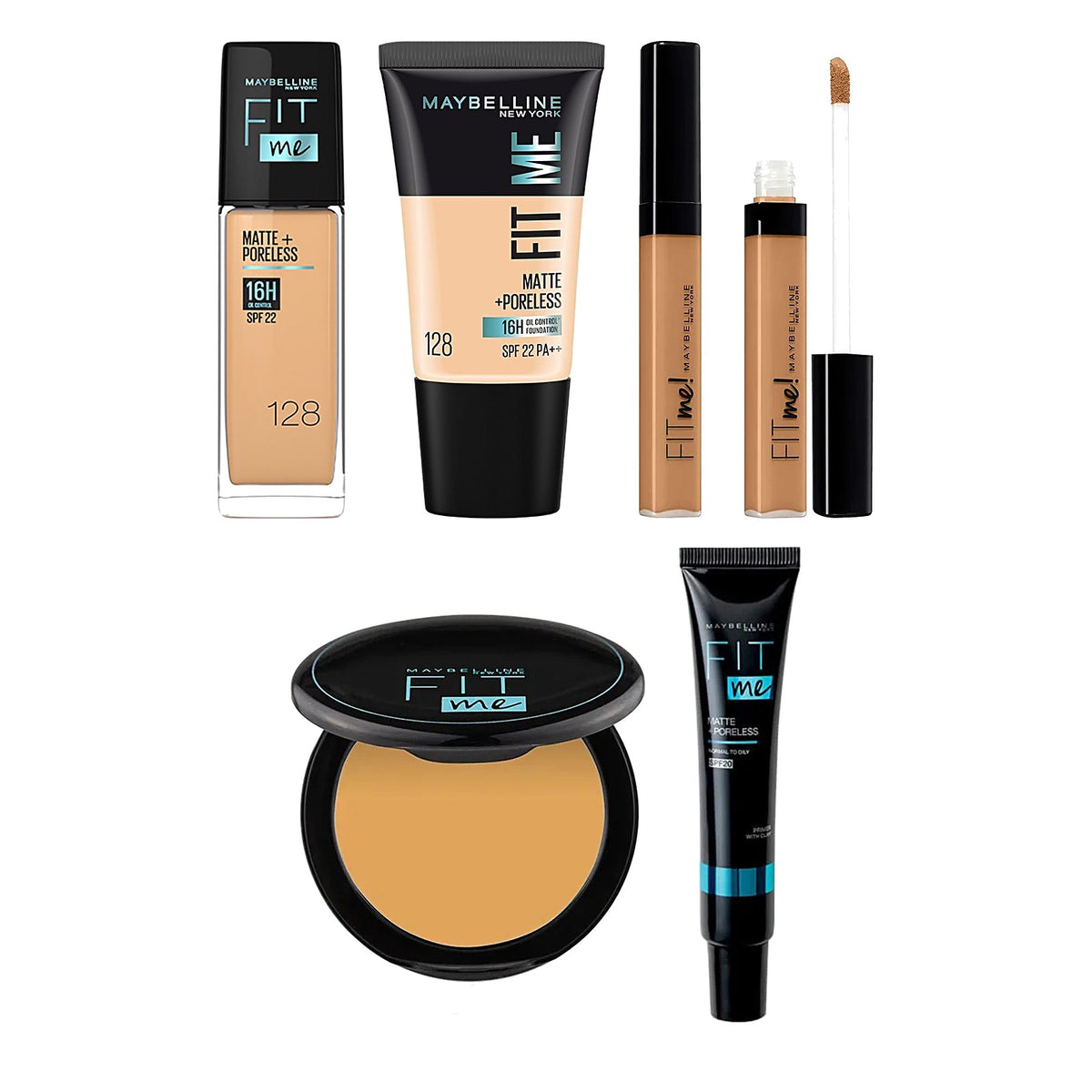 Maybelline 5 in 1 Fit me Makeup Deal - bundle - Buy Online in Pakistan