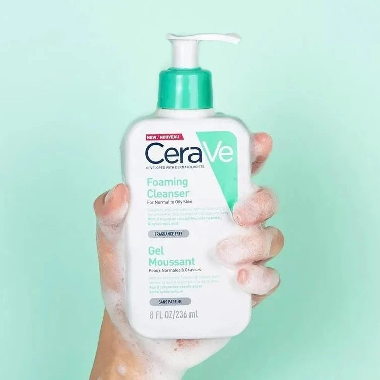 CeraVe Foaming Cleanser 236ml - in hand