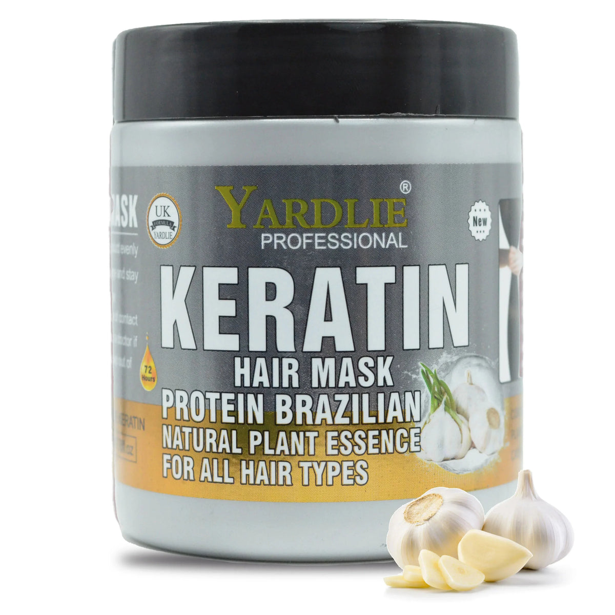 Yardlie Professional Garlic Keratin Hair Mask - 500ml For All Hair - Buy Online in Pakistan at Cosmia.pk