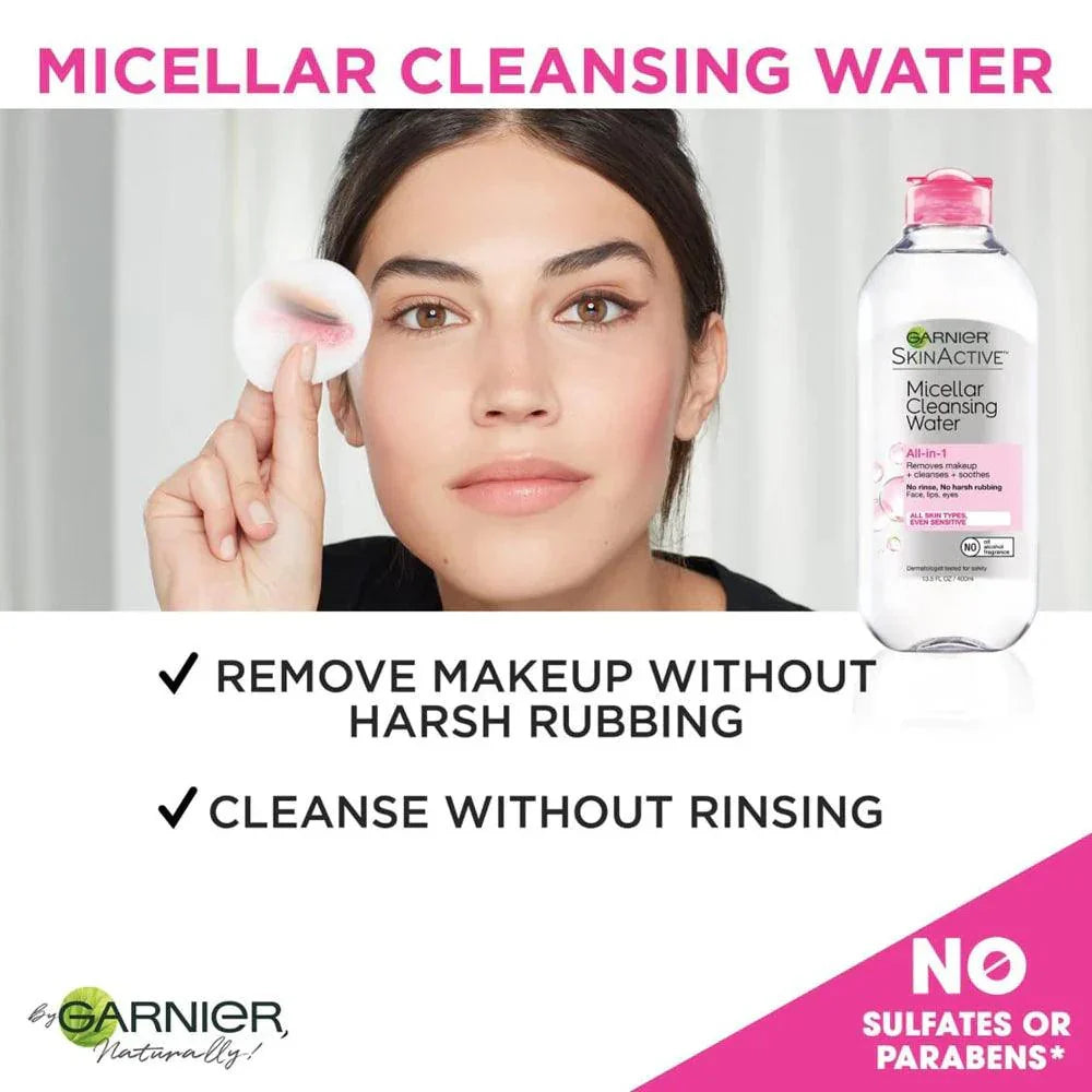Garnier - Skin Active Micellar Makeup Cleansing Water - Buy Online in Pakistan at Cosmia.pk