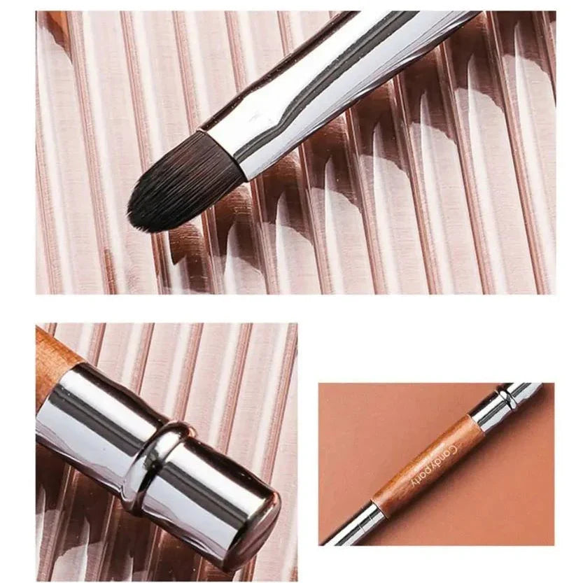 MUF304 Concealer Lip Brush with Wood Handle & Aluminium Tube - Buy Online in Pakistan at Cosmia.pk