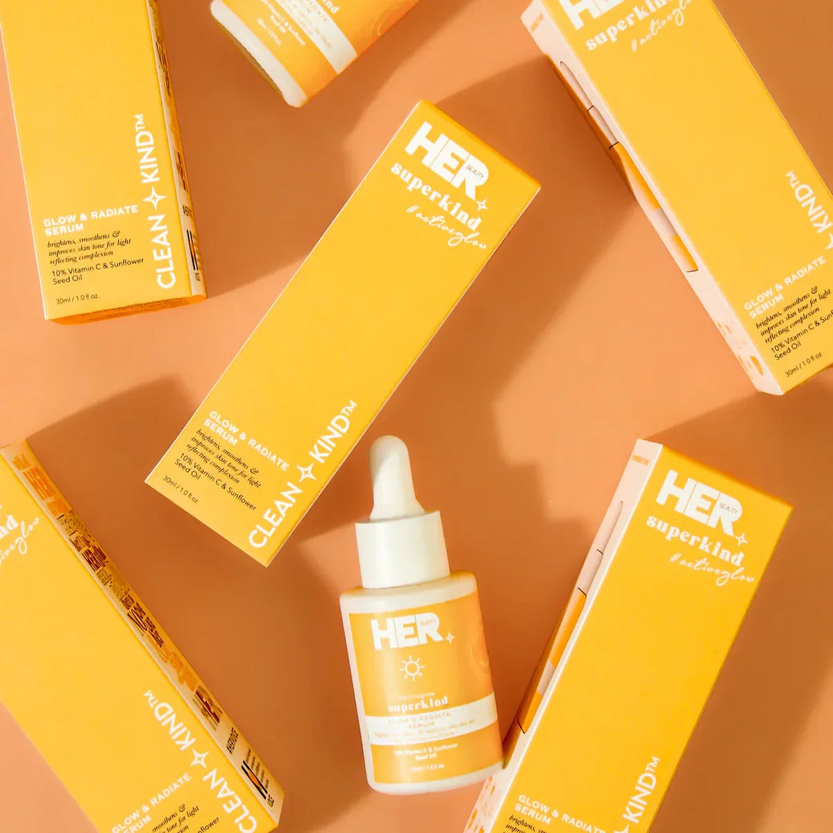 HER Beauty superkind glow and radiate serum 10% Vitamin C 30ml / 1.0 - Buy Online in Pakistan at Cosmia.pk