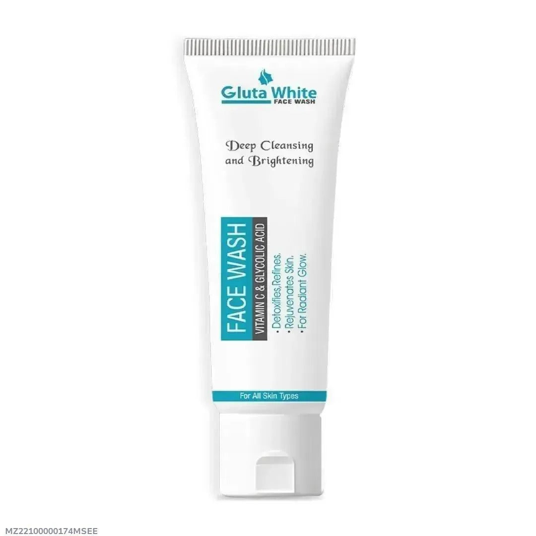Gluta White Face Wash tube - skin brightening face wash online Pakistan