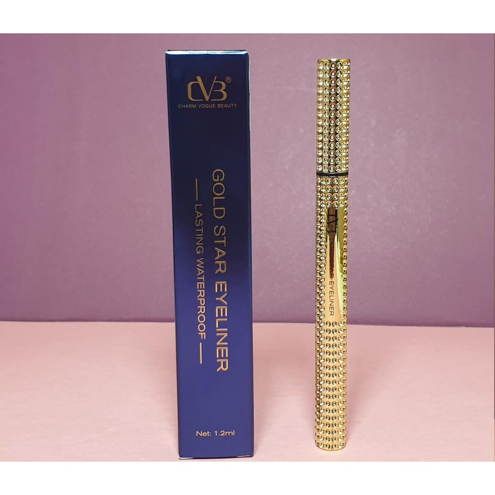 CVB Gold Star Eyeliner Lasting Waterproof 1.2ml - box reads Gold Star Eyeliner
