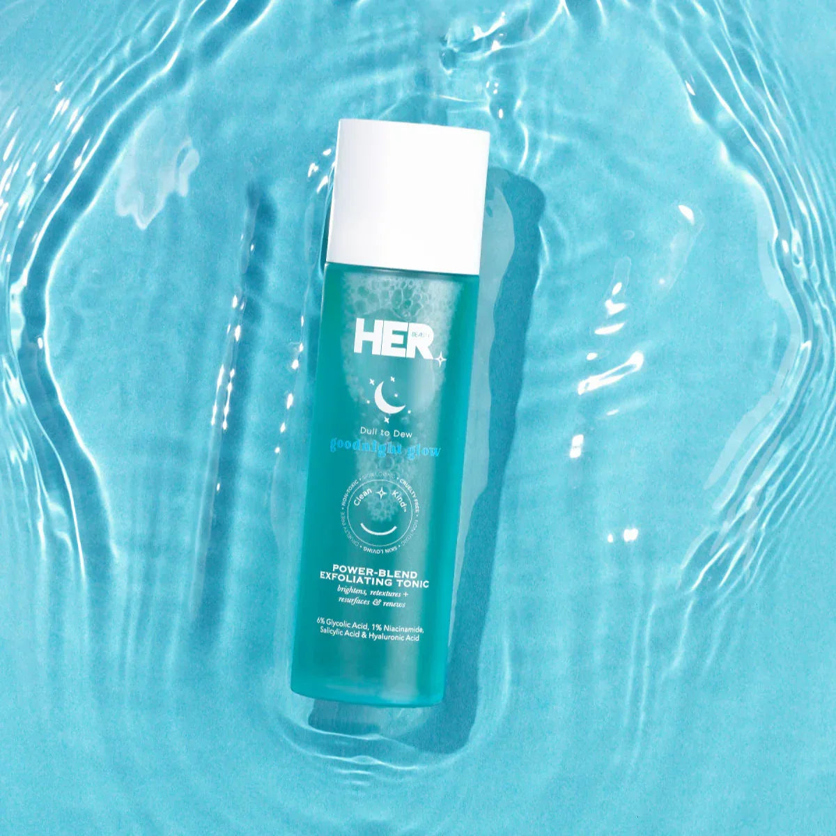 HER Beauty goodnight glow Power Blend Exfoliating Tonic - 120ml - Buy Online in Pakistan at Cosmia.pk
