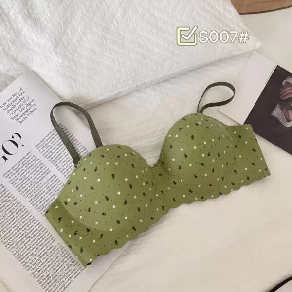 Sweet Printed Half Cup Seamless Push Up Bra - Buy Online in Pakistan at Cosmia.pk
