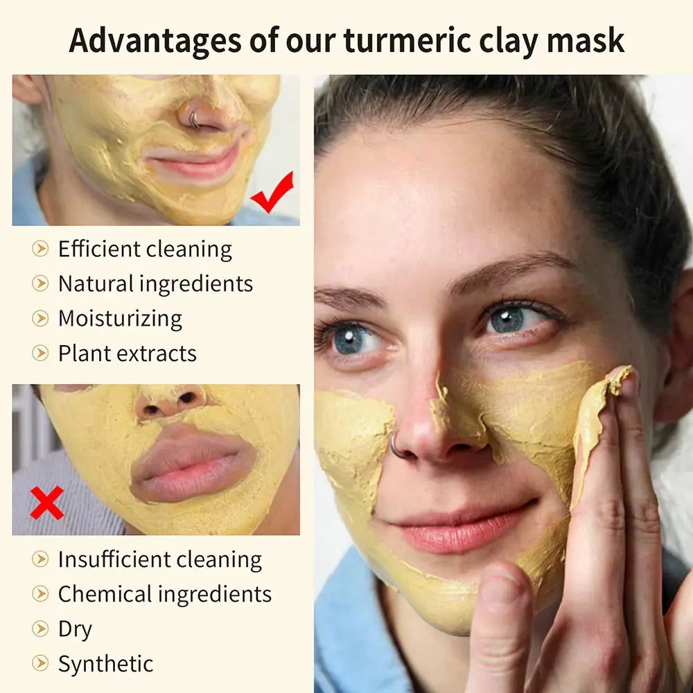 Guanjing Turmeric Brightening Clay Mask – Clear & Radiant - Buy Online in Pakistan at Cosmia.pk