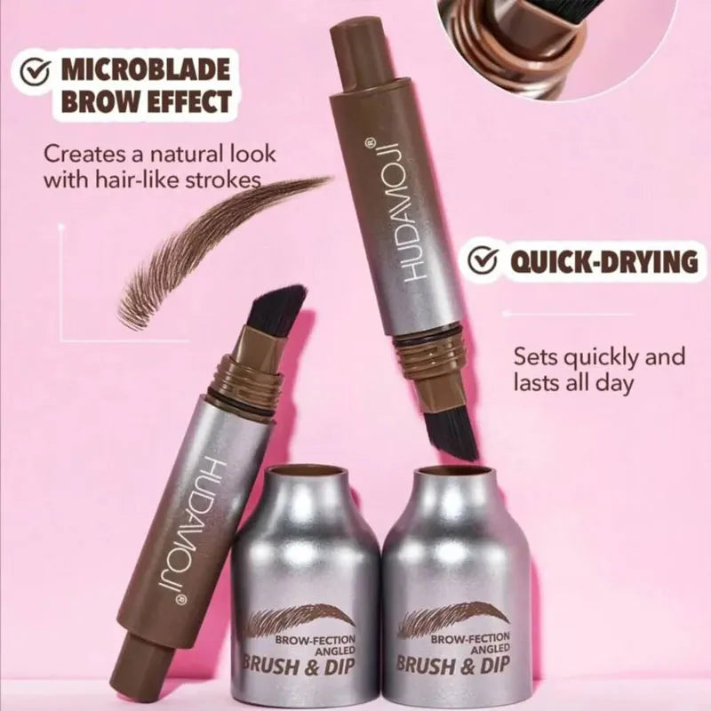 Huda moji Brow fection Angled Brush and Dip Liquid Eyebrow Gel Pen - Buy Online in Pakistan at Cosmia.pk