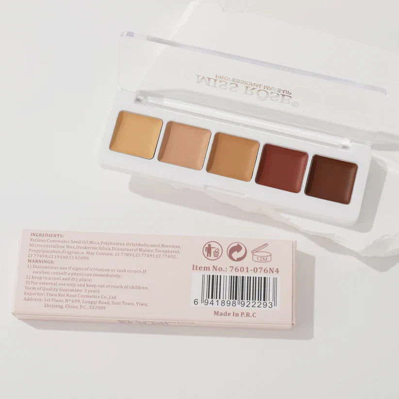 Miss Rose All-Round Conceal Palette - 5 Colors - Buy Online in Pakistan at Cosmia.pk