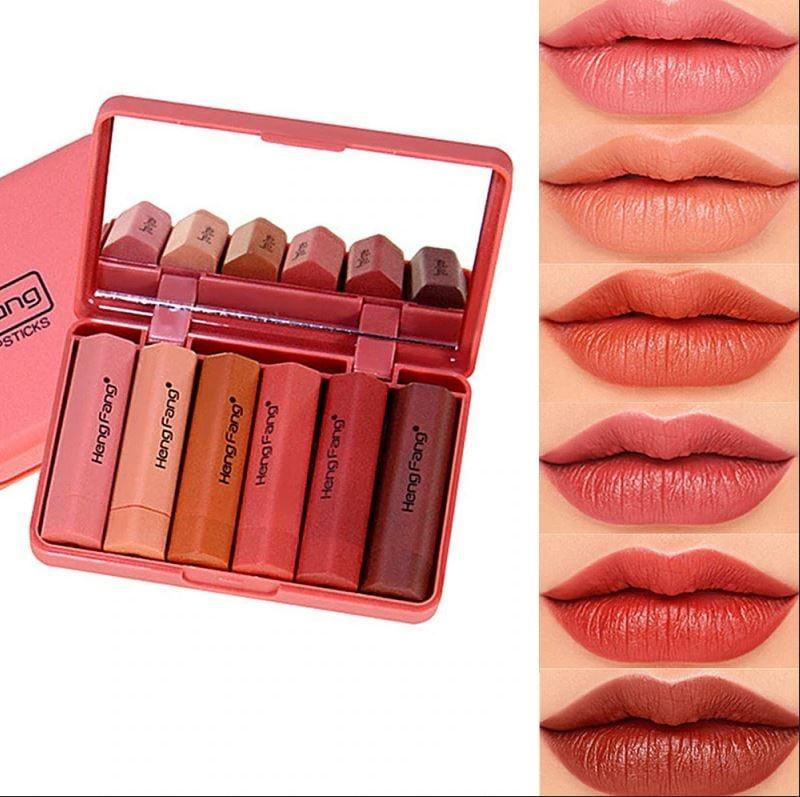 Heng Fang Matte Mini Lipstick - 6pcs - Buy Online in Pakistan at Cosmia.pk