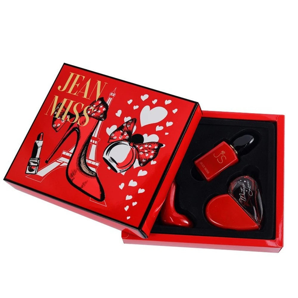 Heart Shape Gift Box Red - IT-RED SCARLET Perfume and Body Spray Gift Set