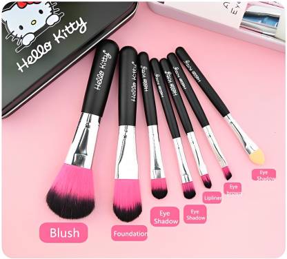 Hello Kitty Professional Makeup Brushes With Box Black Color (Set - Buy Online in Pakistan at Cosmia.pk