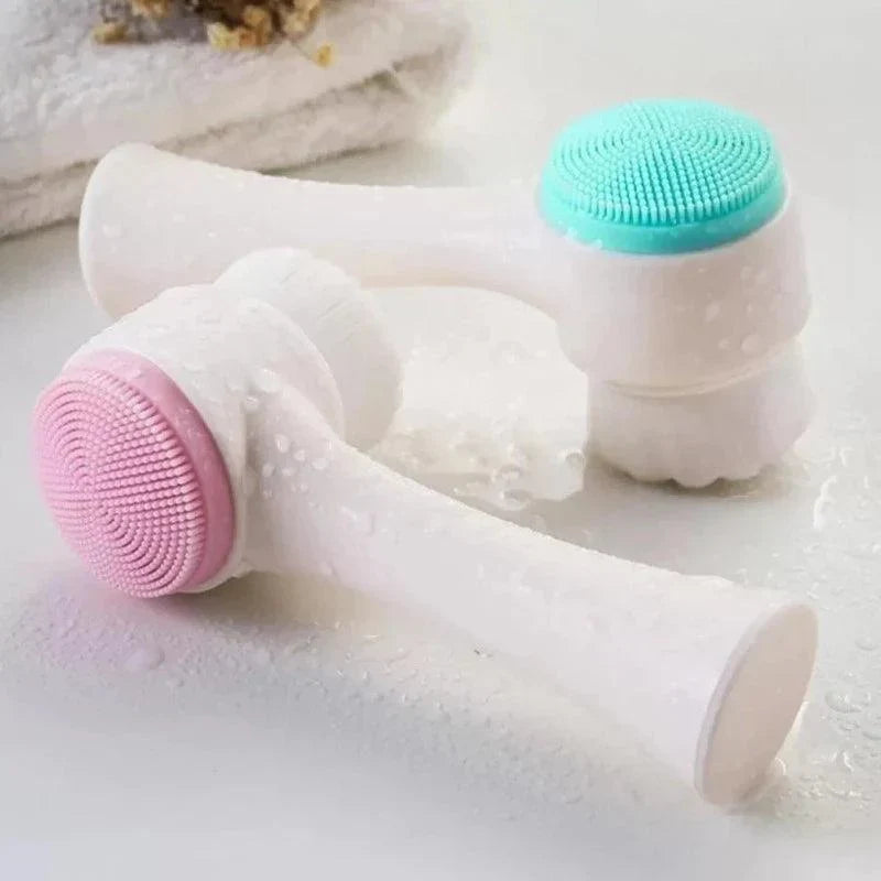 3D Double Sides Multifunctional Silicone Massage Brush - Buy Online in Pakistan at Cosmia.pk