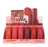 HUDAMOJI Matte 2 in 1 Stick 24pcs Display Box BC-039 - Buy Online in Pakistan at Cosmia.pk