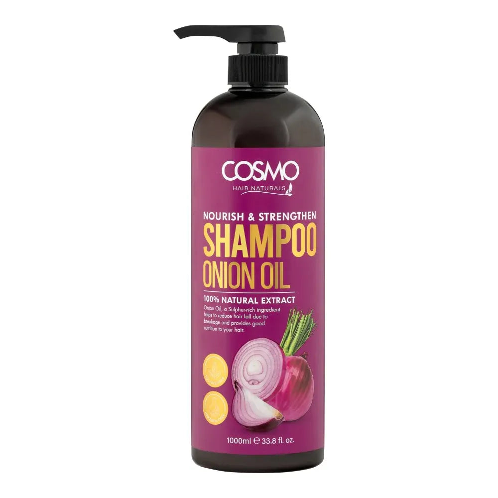 Cosmo Nourish & Strengthen Onion Oil Shampoo - 1000ml - Buy Online in Pakistan at Cosmia.pk