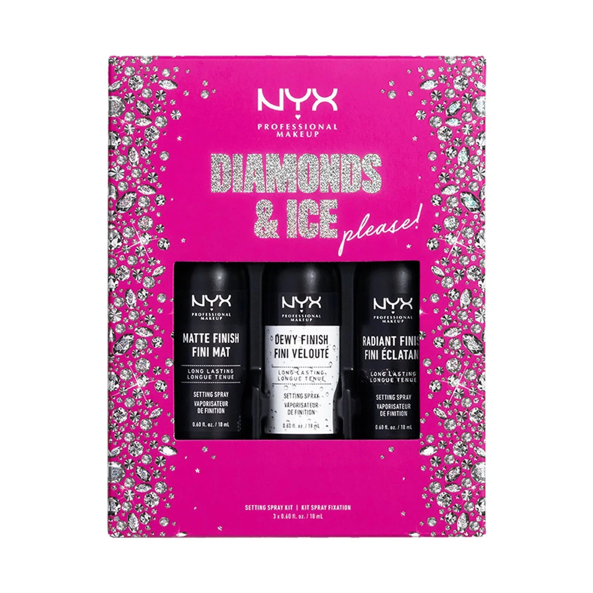 NYX Professional Makeup Diamonds & Ice Please! Mini Setting Spray Kit - Buy Online in Pakistan at Cosmia.pk