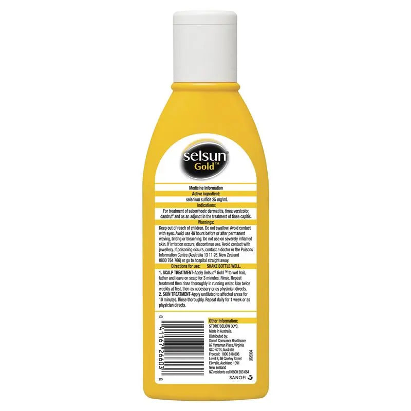 Selsun Gold Anti Dandruff Shampoo Treatment - 200ml - Buy Online in Pakistan at Cosmia.pk