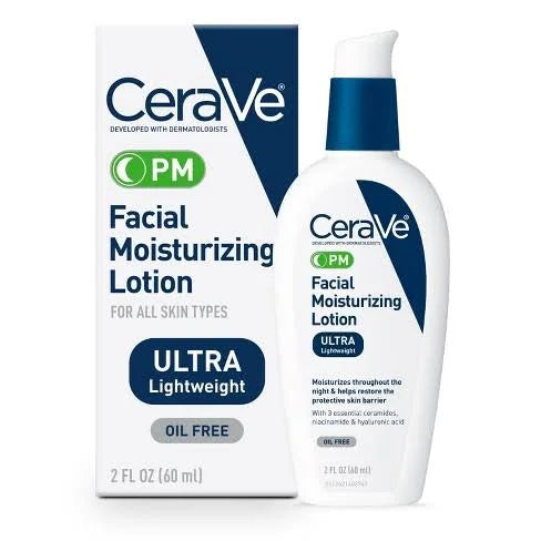 CeraVe Ultra Lightweight Facial Moisturizing Lotion PM 60 ml - Buy Online in Pakistan at Cosmia.pk