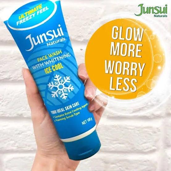 Junsui Face Wash with Whitening Ice Cool - 100g - Buy Online in Pakistan at Cosmia.pk