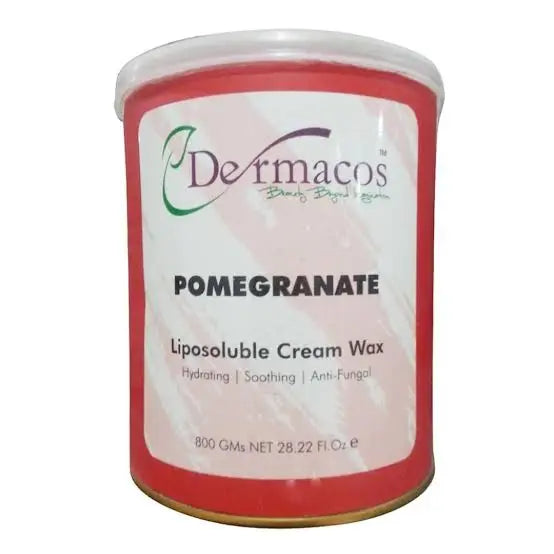 Dermacos Cream Wax (Pomegrenade) 800gm - Buy Online in Pakistan at Cosmia.pk